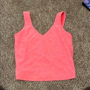 Senita Athletics - Dynamic Cropped Tank in Heathered Bloom